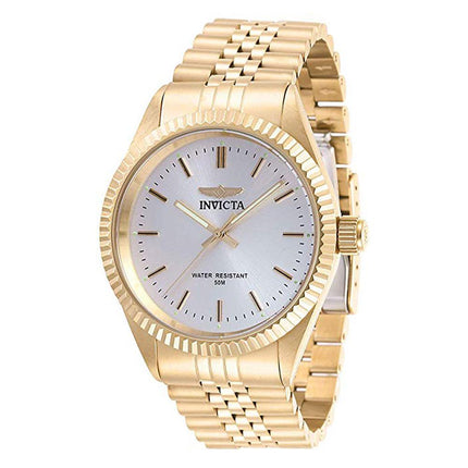 Invicta 29384 Men's Specialty Silver Dial Yellow Gold Bracelet Watch ,