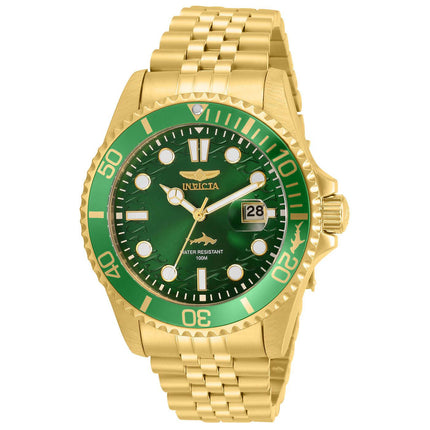 Invicta 30615 Men's Pro Diver Green Dial Bracelet Quartz Watch ,