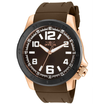 Invicta 30705 Men's Specialty Rose Gold Case Brown Strap Watch ,