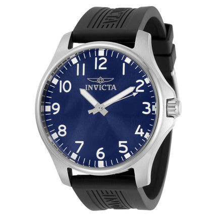 Invicta 30706 Men's Specialty Blue Dial Black Rubber Strap Watch ,