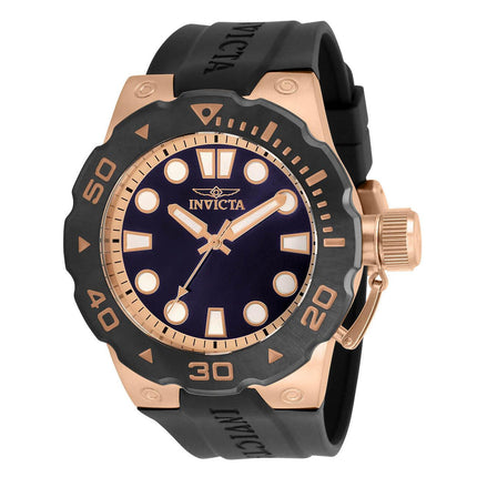Invicta 30722 Men's Pro Diver Rose Gold Case Blue Dial Strap Watch ,