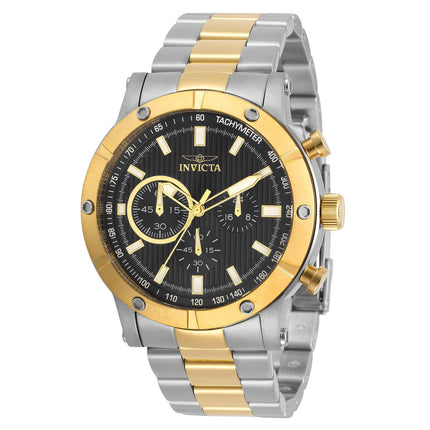 Invicta 30797 Men's Specialty Chrono Black and Gold Dial Watch ,