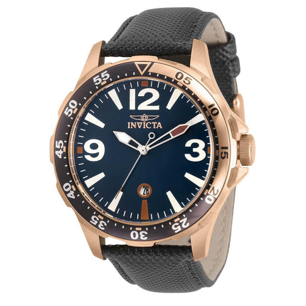 Invicta 30816 Men's Specialty Quartz Black Leather Strap Watch ,