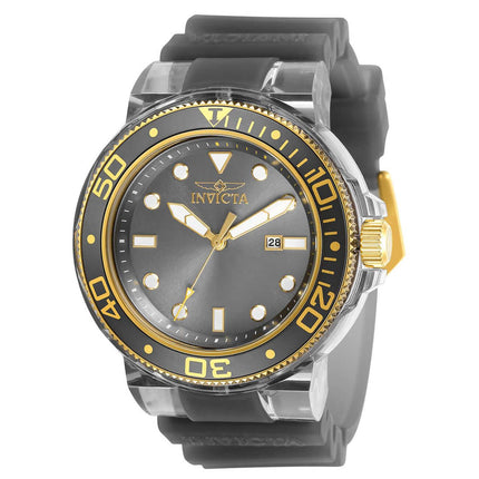 Invicta 32335 Men's Pro Diver Quartz Gunmetal Dial Strap Watch ,