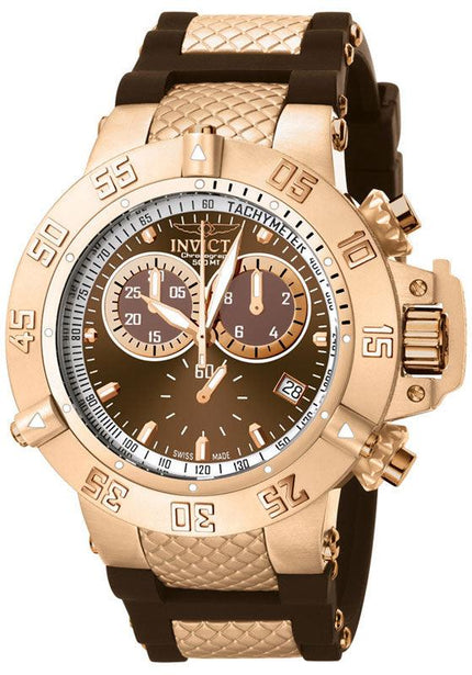 Invicta 5510 Men's Subaqua Collection Rose Gold-Tone Chonograph Watch ,