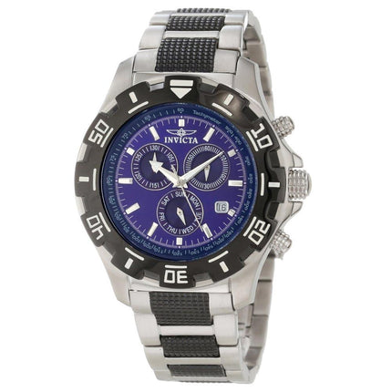Invicta 6408 Men's Specialty Python Blue Dial Two Tone Stainless Steel Bracelet Chronograph Watch ,