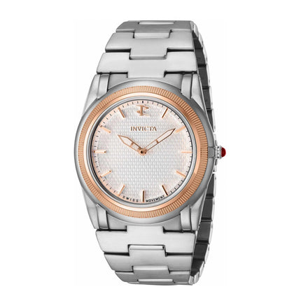 Invicta Boy's Quartz Watch - Reserve Slim Two Tone Case Silver Tone Bracelet | 41053 ,