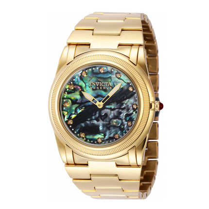 Invicta Boy's Quartz Watch - Reserve Slim Yellow Gold Steel Bracelet Diamond | 41065 ,