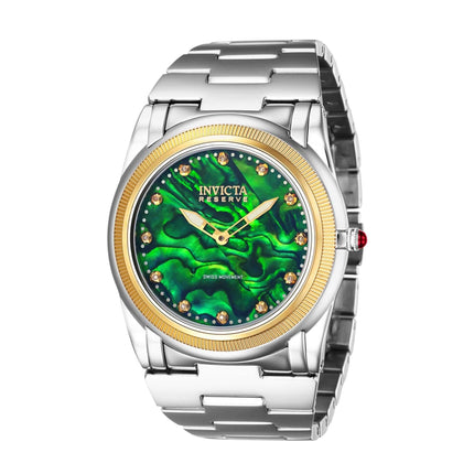Invicta Boy's Watch - Reserve Slim Swiss Quartz Green Abalone Dial Diamond | 41062 ,