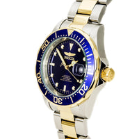 Invicta Men's Automatic Two Tone Bracelet Watch - Pro Diver Blue Dial Date | 8928 ,