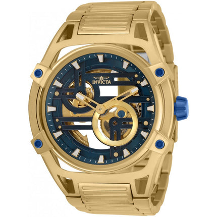 Invicta Men's Automatic Watch - Akula Skeleton Dial Yellow Gold Bracelet | 32357 ,