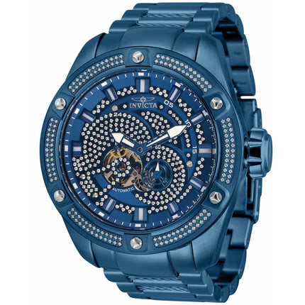 Invicta Men's Automatic Watch - Bolt Diamond Pave Blue Dial Bracelet | 34621 ,