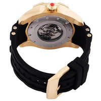 Invicta Men's Automatic Watch - Bolt Semi Skeleton Dial Black Rubber Strap | 32339 ,