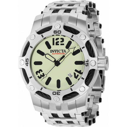 Invicta Men's Automatic Watch - Bolt White Dial Black and Silver Bracelet | 36399 ,