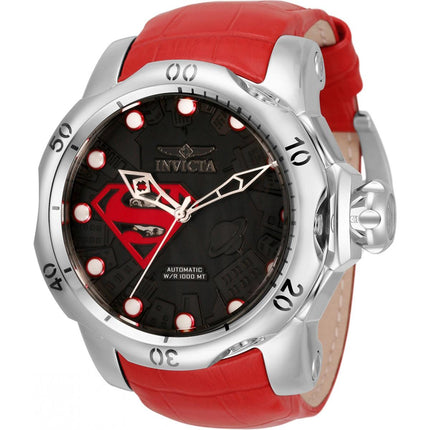 Invicta Men's Automatic Watch - DC Comics Superman Red and Black Dial Strap | 33817 ,