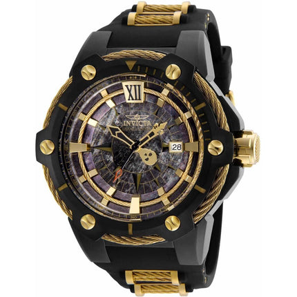 Invicta Men's Automatic Watch - Disney Yellow Gold and Black Strap | 25227 ,