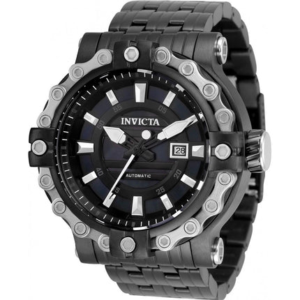 Invicta Men's Automatic Watch - Excursion Black Dial Stainless Steel Bracelet | 35181 ,