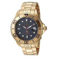 Invicta Men's Automatic Watch - Grand Diver Black Dial Yellow Steel Dive | 24766 ,