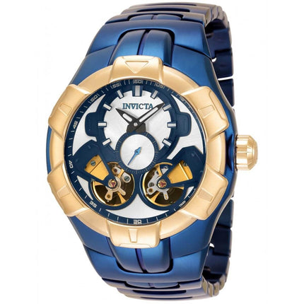 Invicta Men's Automatic Watch - Hydromax Silver Tone Dial Rose Gold Bezel | 34563 ,