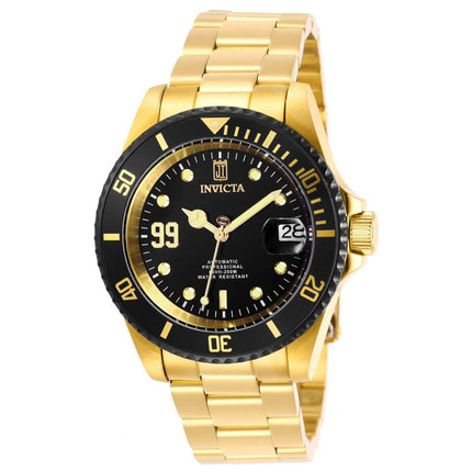 Invicta Men's Automatic Watch - Jason Taylor Yellow Gold Steel Bracelet | 30209 ,