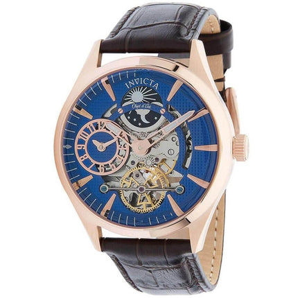 Invicta Men's Automatic Watch - Objet D Art Brown Leather Strap | 30445 ,