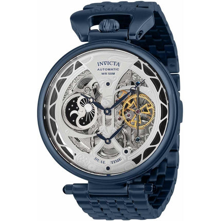 Invicta Men's Automatic Watch - Objet D Art Dual Time Dark Blue Bracelet | 38383 ,