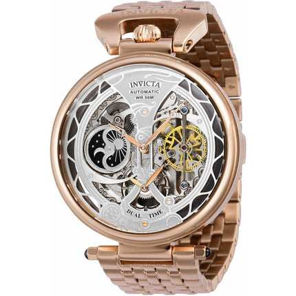 Invicta Men's Automatic Watch - Objet D Art Dual Time Rose Gold Bracelet | 38387 ,