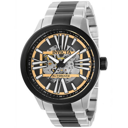Invicta Men's Automatic Watch - Objet D Art Semi Skeleton Dial TT Bracelet | 32740 ,