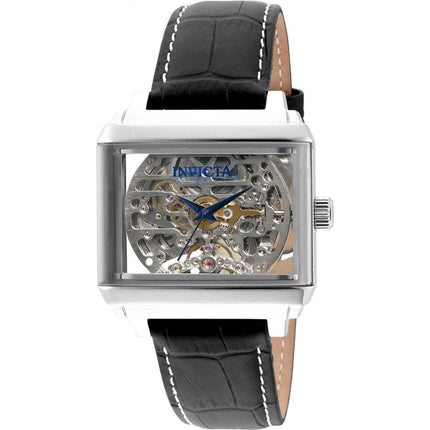 Invicta Men's Automatic Watch - Objet D Art Skeleton Dial Leather Strap | 32175 ,