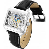 Invicta Men's Automatic Watch - Objet D Art Skeleton Dial Leather Strap | 32175 ,