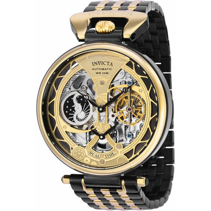 Invicta Men's Automatic Watch - Objet D Art Skeleton Dial Two Tone Bracelet | 36998 ,