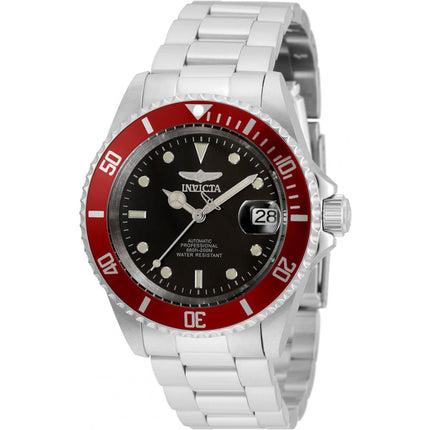 Invicta Men's Automatic Watch - Pro Diver Black Dial Bracelet Date Display | 35695 ,