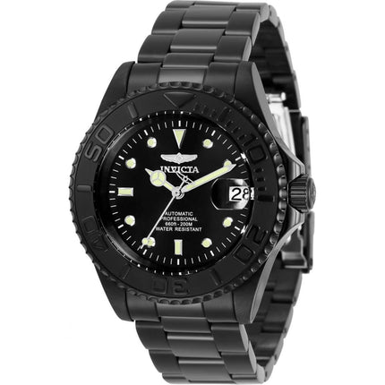 Invicta Men's Automatic Watch - Pro Diver Black Dial Bracelet Rotating Bezel | 33052 ,
