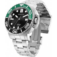 Invicta Men's Automatic Watch - Pro Diver Black Dial Silver Steel Bracelet | 34313 ,