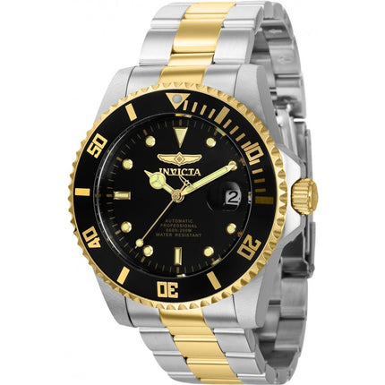Invicta Men's Automatic Watch - Pro Diver Black Dial Silver Steel Bracelet | 36973 ,