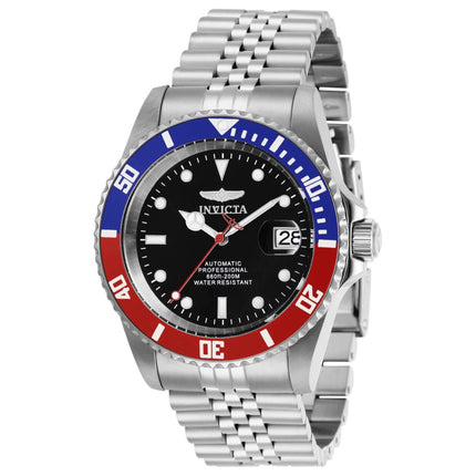 Invicta Men's Automatic Watch - Pro Diver Black Dial Silver Tone Bracelet | 29176 ,