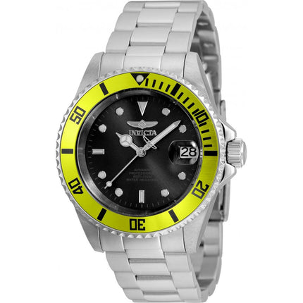 Invicta Men's Automatic Watch - Pro Diver Black Dial Stainless Steel Bracelet | 35842 ,