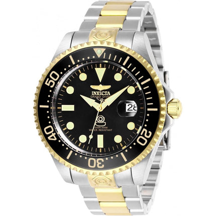 Invicta Men's Automatic Watch - Pro Diver Black Dial Two Tone Bracelet | 27614 ,