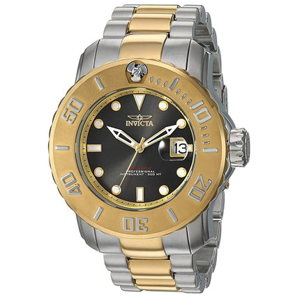 Invicta Men's Automatic Watch - Pro Diver Black Dial Two Tone Steel Bracelet | 29356 ,