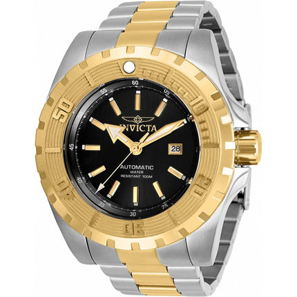 Invicta Men's Automatic Watch - Pro Diver Black Dial Two Tone Steel Bracelet | 34154 ,