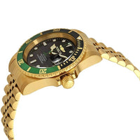 Invicta Men's Automatic Watch - Pro Diver Black Dial Yellow Gold Bracelet | 29184 ,