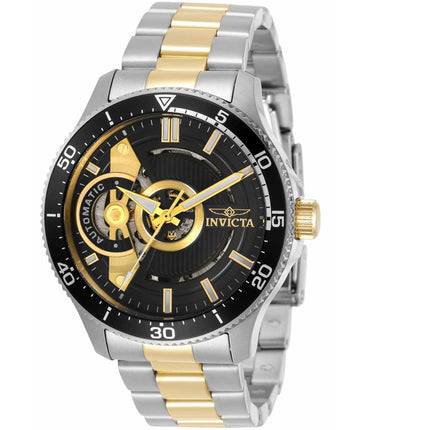 Invicta Men's Automatic Watch - Pro Diver Black, Gold and Silver Dial | 34052 ,