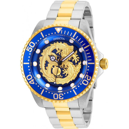 Invicta Men's Automatic Watch - Pro Diver Blue and Gold Tone Dial Bracelet | 26491 ,