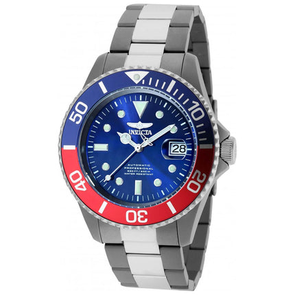 Invicta Men's Automatic Watch - Pro Diver Blue and Red Bezel Titanium Case | 36362 ,