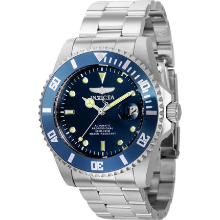 Invicta Men's Automatic Watch - Pro Diver Blue Dial Silver Steel Bracelet | 36972 ,
