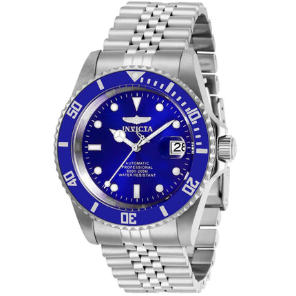 Invicta Men's Automatic Watch - Pro Diver Blue Dial Silver Tone Bracelet | 29179 ,