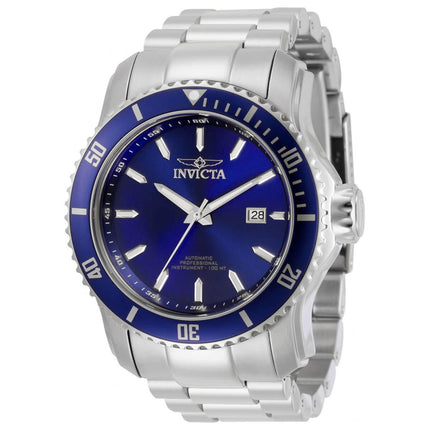 Invicta Men's Automatic Watch - Pro Diver Blue Dial Silver Tone Bracelet | 30554 ,