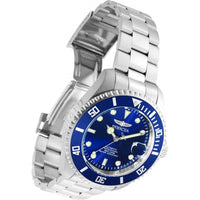 Invicta Men's Automatic Watch - Pro Diver Blue Dial SS Bracelet Date Display | 35718 ,