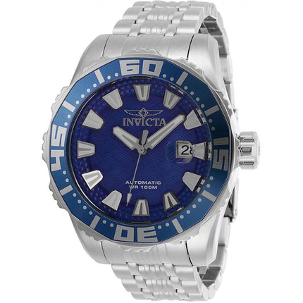Invicta Men's Automatic Watch - Pro Diver Blue Dial Stainless Steel Bracelet | 30291 ,