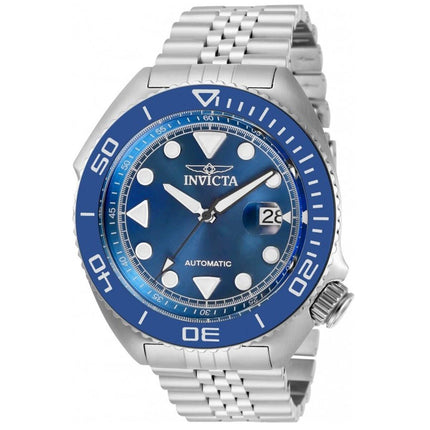 Invicta Men's Automatic Watch - Pro Diver Blue Dial Stainless Steel Bracelet | 30411 ,